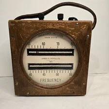 vintage James G. Biddle Frahm System Frequency Indicator U.S.N. Navy?