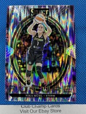 2025 #19 Nika Muhl Panini Select WNBA Future Silver Flash Insert Storm