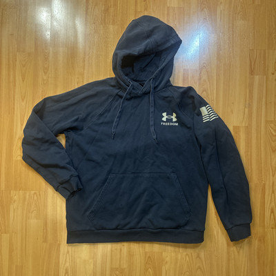 Hoodie Under Armour Flag Logo Under Armour Hoodie Mens Large Black