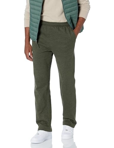 Amazon Essentials Herren Fleece-Jogginghose Offen XXL Olivenheide ÜBergrößEn-image