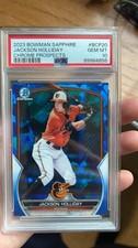 2023 Bowman Sapphire Edition Chrome Prospects Jackson Holliday #BCP-20 RC PSA 10