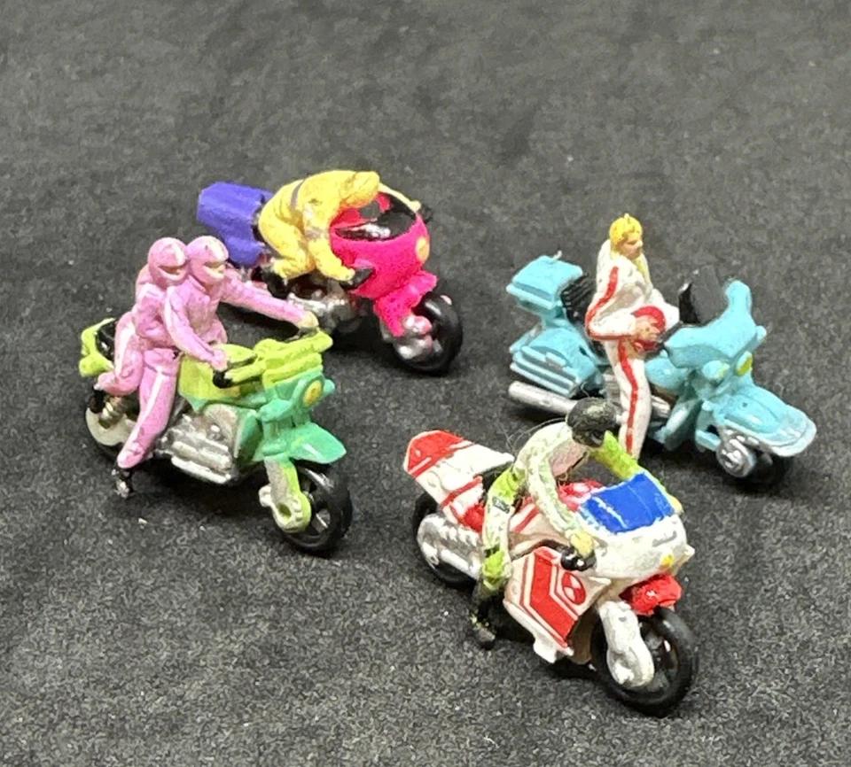Micro Machines Drivers Riders Collection #1 Set Of 4 Motorcycles, 1992 Galoob - Image 2 of 4