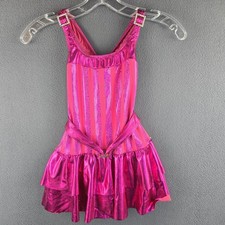 A Wish Come True Dance Costume Hot Pink Glitter Girls Size 8-10