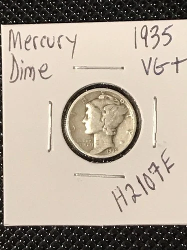 1935 Mercury Dime  VG+