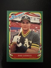 Jose Canseco 1987 Fleer Star Stickers #19 Oakland Athletics