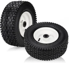 13x5.00-6 Lawn Mower Tires with Rim, Natural Rubber Turf Tires New Lawn Mower