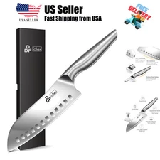 Kitchen Knife, Chef's Knife In Japanese Stainless Steel Professional Santoku ...