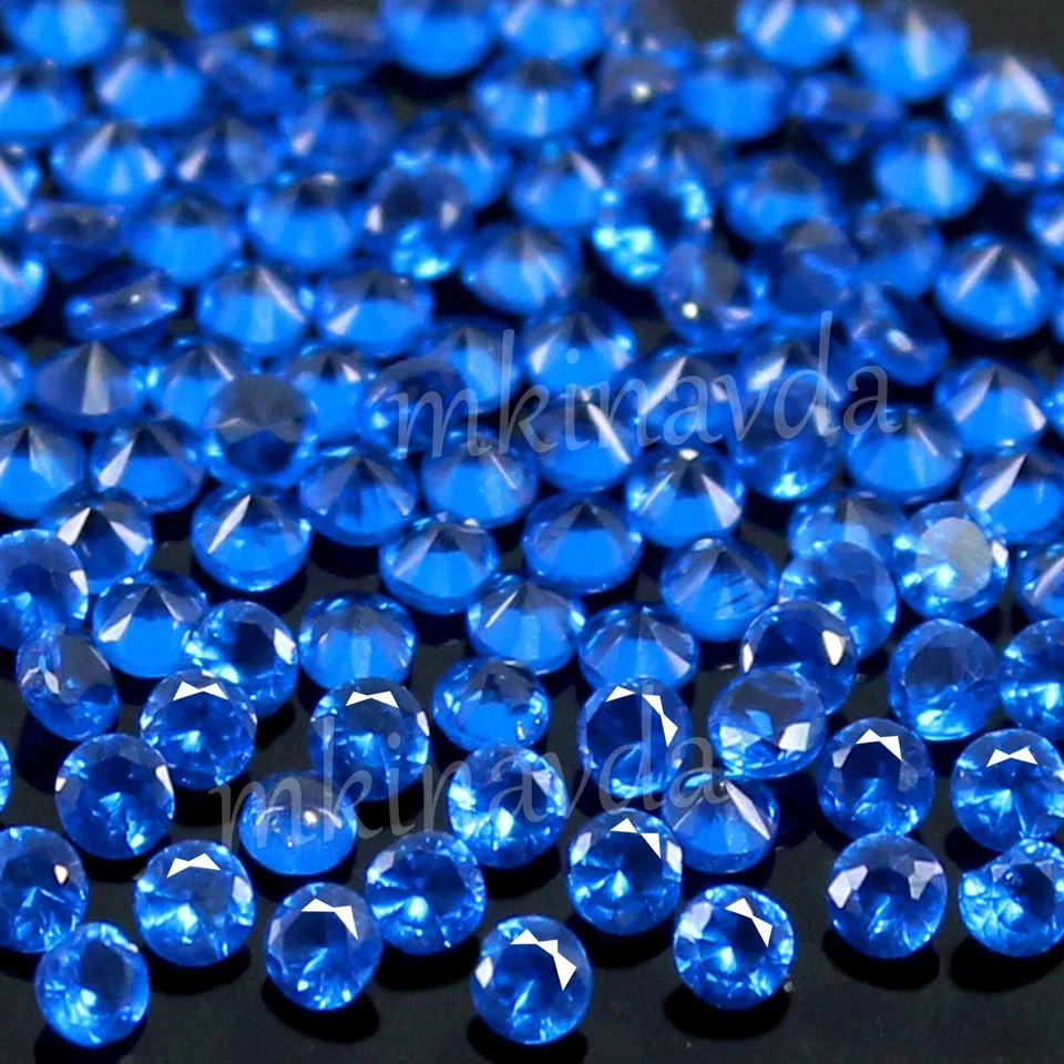 Lote de 500 piezas natural violeta azul tanzanita 1,10 mm redondo AAA +... - Imagen 4 de 4