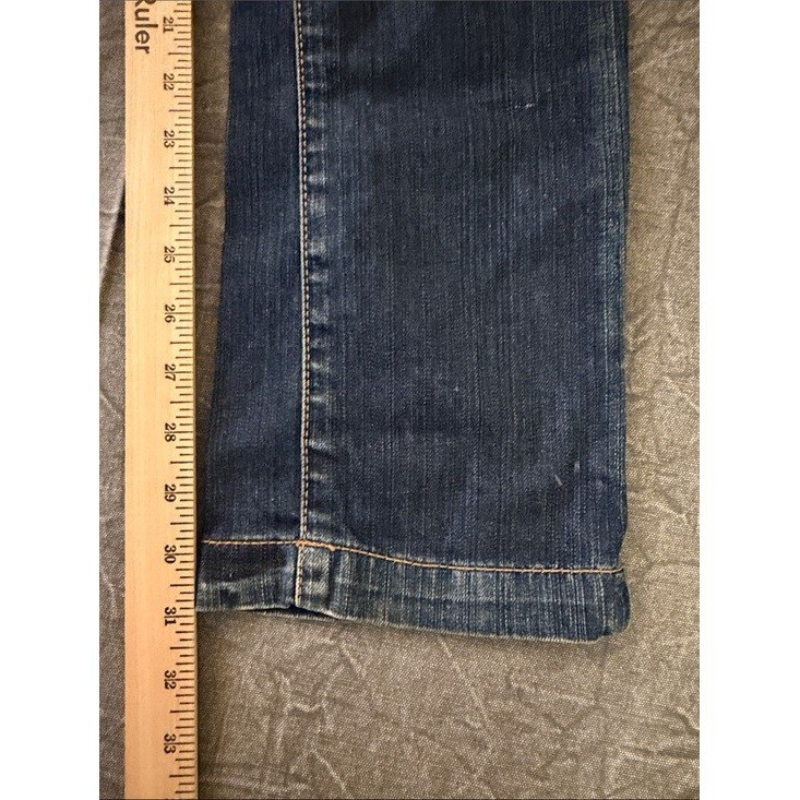 Fornarina Womens Low Rise Slim Straight Jeans Blue Medium Wash Size 29 Italy image 9