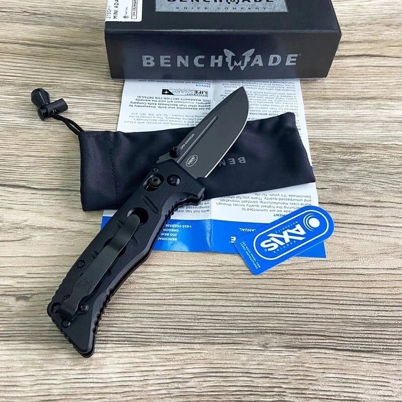 Benchmade Mini Adamas 273GY-1 Black G10 Axis Lock Folding Knife