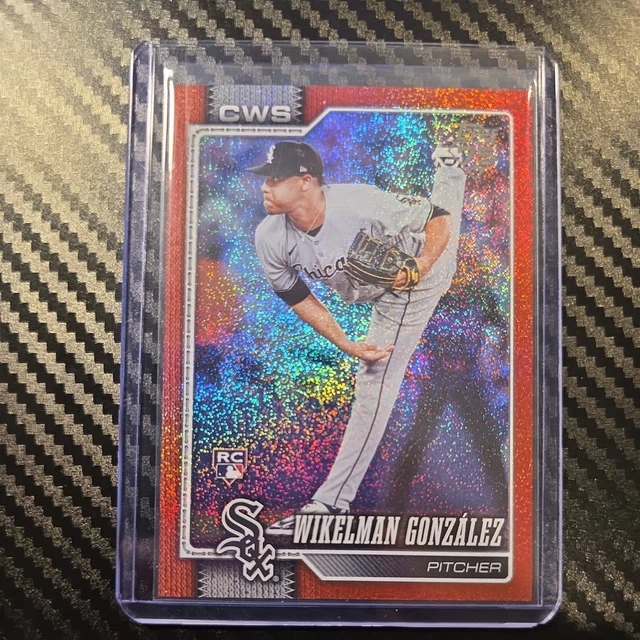 2026 Topps Baseball Wikelman Gonzalez RC Red Sand Glitter #ed 5/5 Rare! ANSEHEN!
