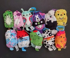 Lot: 11 CATS VS PICKLES DOGS VS SQUIRLS 4" Bean Bag Plush Toys, Most w/ Tags