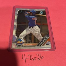 2019 1st Bowman Chrome Prospects Ronny Mauricio BCP-107 New York Mets Rookie