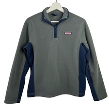 Vineyard Vines Boys Size L 16 18 1/4 Zip Pullover Long Sleeve Knit Color Block