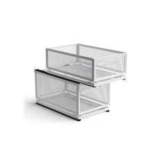 Pull Out Cabinet Organizer, Slide Out Drawers Fixed with Adhesive Nano Film, ...
