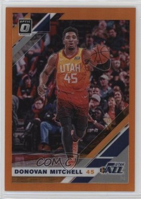 2019-20 Panini Donruss Optic Orange Prizm 188/199 Donovan Mitchell #59 0d3