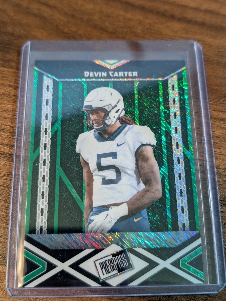 Devin Carter 2024 Leaf Football 1/1 Pre Production Proof - Image 2 of 4