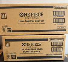 One Piece OP14 TCG Azure Sea's Seven Booster Box Learn Together Sealed Cases