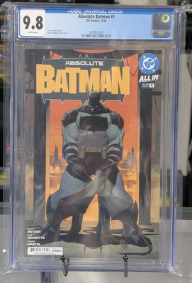#ad CGC 9.8 Absolute Batman #1 cover quot;Aquot; 1st Printing SNYDER DRAGOTTA first $259.99