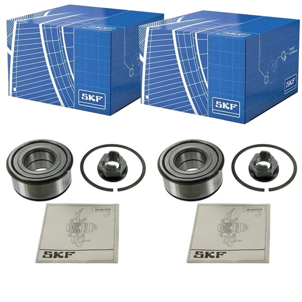 2X SKF RADLAGER-SATZ Hinten Vorne Passend FÜR Renault Clio Kangoo Megane ScÉNic-image