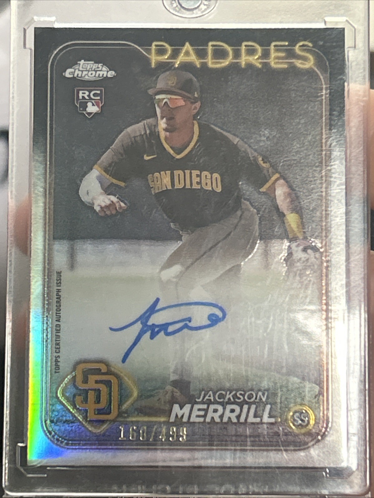 2024 Topps Chrome - Rookie Autographs Jackson Merrill #RA-JME Refractor /499 RC