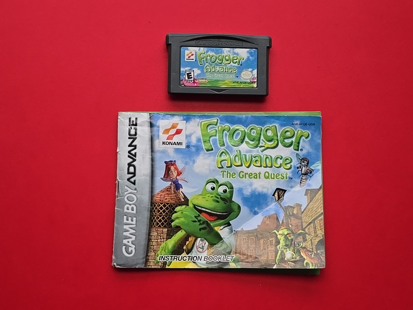 Game Boy Advance Frogger Advance: The Great Quest Nintendo GBA Authentic Manual