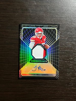 TYREEK HILL 2018 Panini Obsidian Matrix Orange Jersey Patch AUTO /25! Chiefs