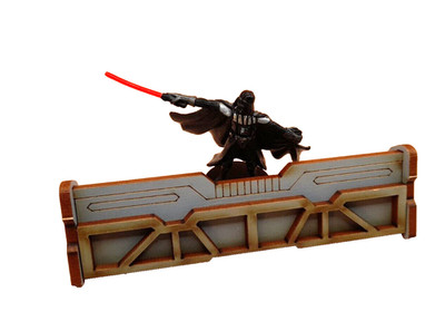 Science Fiction 28 - 32 mm Tabletop Gelände  2 Stück Absperrung Barriere Deckung