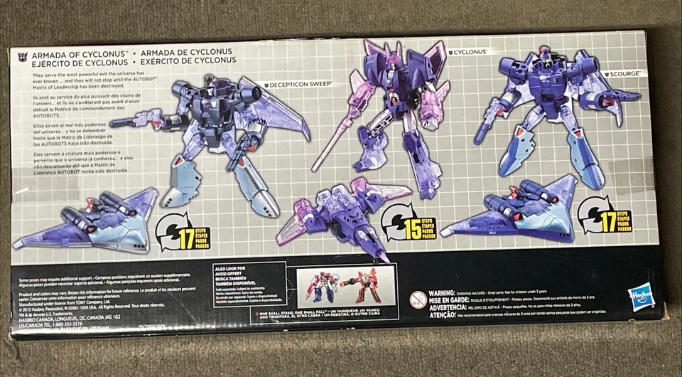 Transformers Platinum Edition ~ Armada of Cyclonus Set w/ Scourge & Sweep ~ NIB - Image 3 of 4