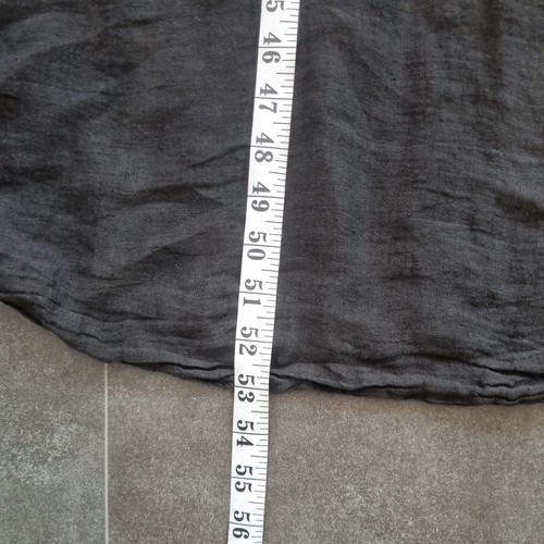 Sunday Saint-Tropez Eva 100% Linen Long Sleeve Black Maxi Dress.Womens Size L - Picture 10 of 10