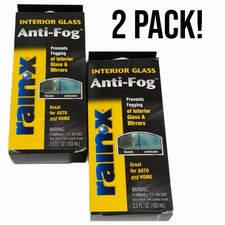 Rain X 3.5 oz 2 Pack Anti-Fog Interior Glass Treatment for Windshields Mirrors
