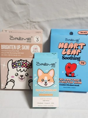 THE CREME SHOP Face Mask- Facial Treatment Bundle (14 Masks/Strips)