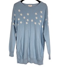 Jumper Sweater Pullover Size M Pastel Blue Stars Knitted Seraphine Mama & Mini