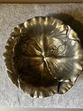 Holland Boone Polished Pewter Small Cabbage Leaf Bowl 6”