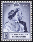 FALKLAND ISLANDS DEPENDENCIES 1948 Royal silver wedding MH W3159