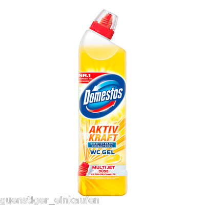 750Ml Domestos Active Power Toilet Gel Citrus Crystal Nozzle