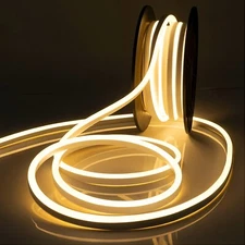 50ft 110V Waterproof LED Neon Rope Light Strip Home Holiday Party Building Decor