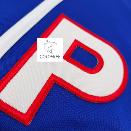 CAMISETA DE BÉISBOL GOTOFREE PARA HOMBRES Y MUJERES AZUL BORDADA DE VERANO MANGA CORTA TOP TEE - Imagen 5 de 7
