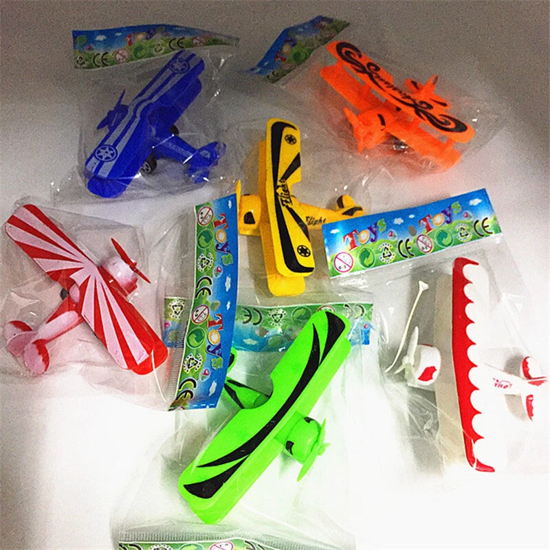 Mini Vintage Plastic Plane Model Aircraft Glider Biplane Airplane Model Kid- LR1 - Image 2 of 4