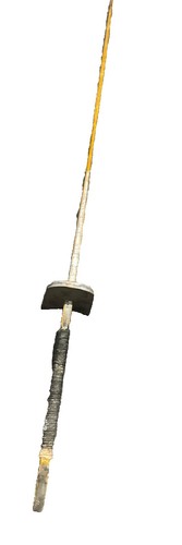 Vintage japanisches Holz Katana Praxis Schwert handbemalt mit Runen der Macht - Bild 3 von 7