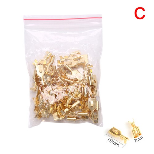50Pcs 6.3 Borne à sertir mâle femelle cosse connecteur sertissage - Afbeelding 7 van 16