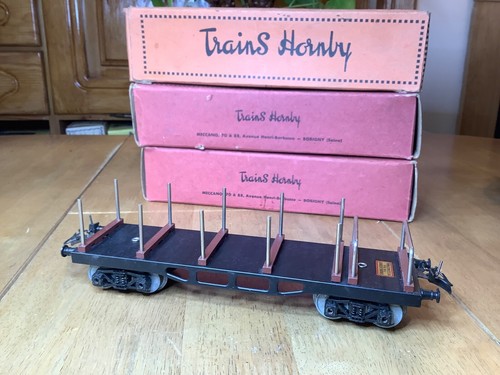 French Hornby O Gauge SNCF Bogie Stake Wagon - Picture 2 of 4