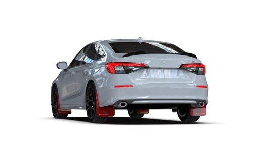 Rally Armor 2022 Honda Civic (Incl. Si/Sport/Touring) Black UR Mud Flap w/ Grey - Foto 10 di 12