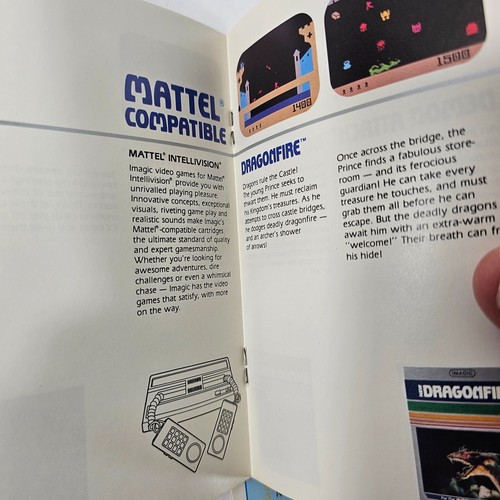 Mattel Intellivision Imagic Manuals and Inserts - Dragonfire, Atlantis, and more - Picture 18 of 19