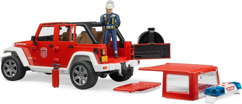 Bruder 02528 Jeep Rubicon Fire Rescue W Fireman - Image 4 of 4