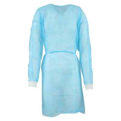 Medicom 8114-D SafeWear Form-Fit Isolation Gown Blue X-Large 12/Pk