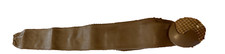 Belt Light Brown Leather 3" Wide Waist Belt Adjustable Women's Vintage Cabachon