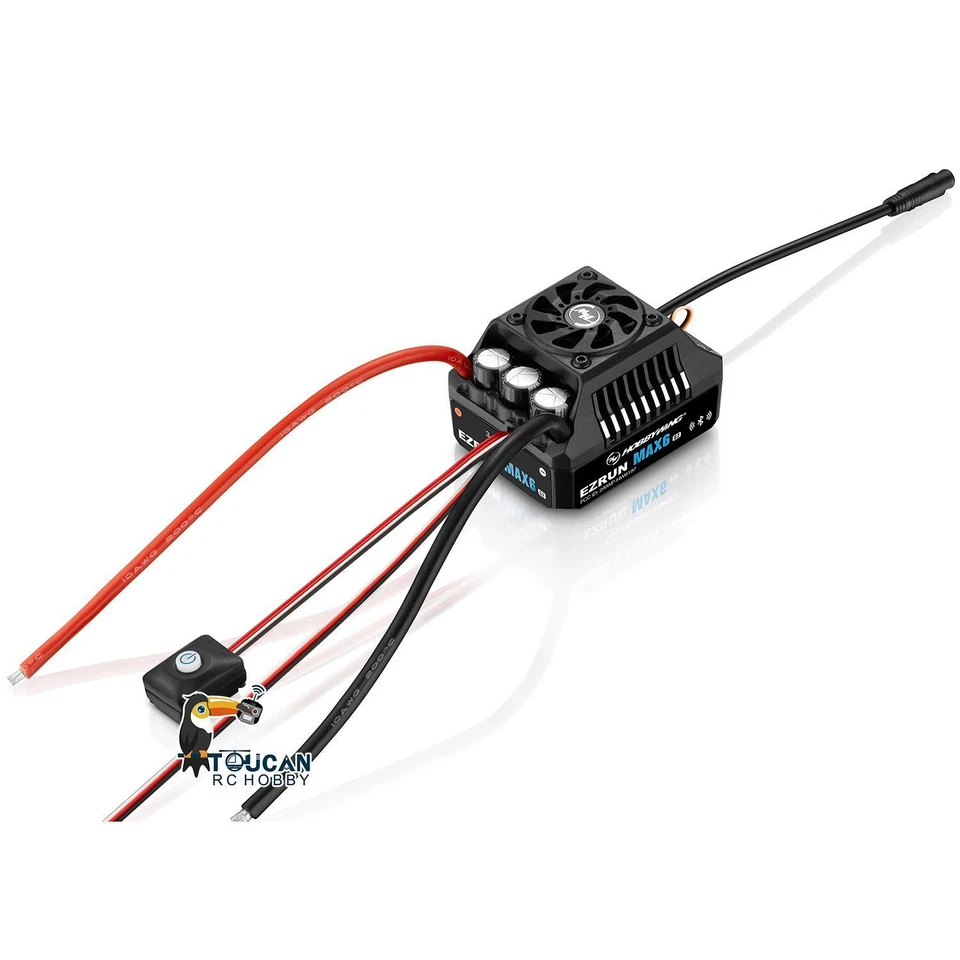 Hobbywing Waterproof Brushless ESC EZRUN MAX6 200A G2 for RC 1/6 1/7 Crawler Car - Image 3 of 4