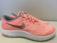 Youth Girls / Womens Nike Flex Contact Sneakers New, Coral Pink 917937-600