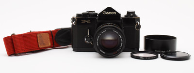 Near Mint w/ Hood ] Canon F-1 Camera FD 50mm f/1.4 S.S.C. JAPAN